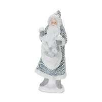 Santa with Sweater Coat Figurine Set