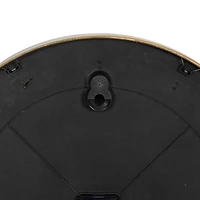 CosmoLiving by Cosmopolitan White Glass Contemporary Wall Clock