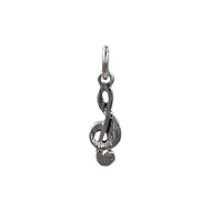 Charmalong™ Silver Plated Music Charm by Bead Landing™