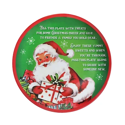 Mr. Christmas 12" Santa's Giving Plate