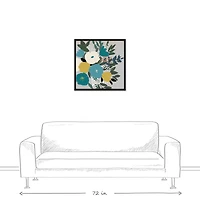 Simple Bouquet 24" x 24" Black Floating Framed Canvas