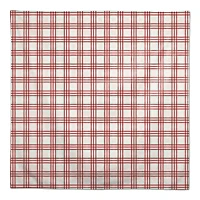 58" Painted Christmas Plaid Tablecloth
