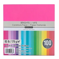 Brights 6" x 6" Cardstock Paper by Recollections™, 100 Sheets
