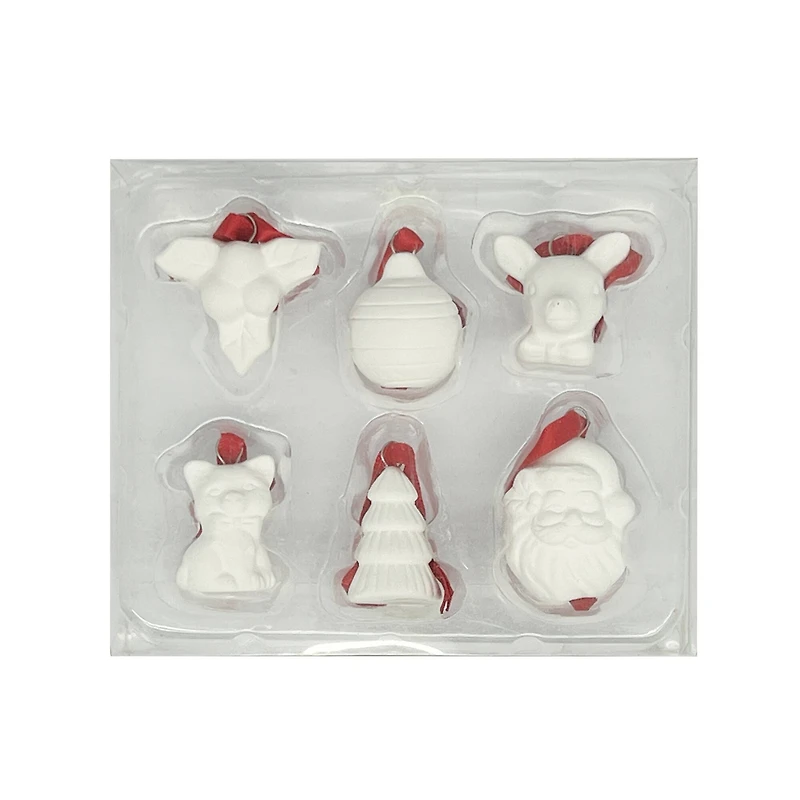 Mini DIY Ceramic Christmas Animal & Icon Ornament Set by Make Market®