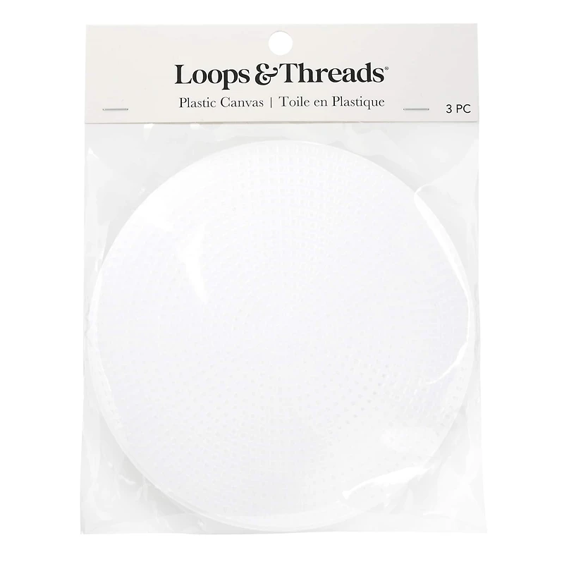 5.5" Clear Circle Plastic Canvases by Loops & Threads®