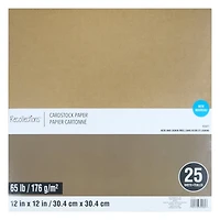 12 Packs: 25 ct. (300 total) Kraft 12" x 12" Cardstock Paper by Recollections™