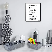 Welaxy Felt 3 Piece Polka Dot Storage Bin Set