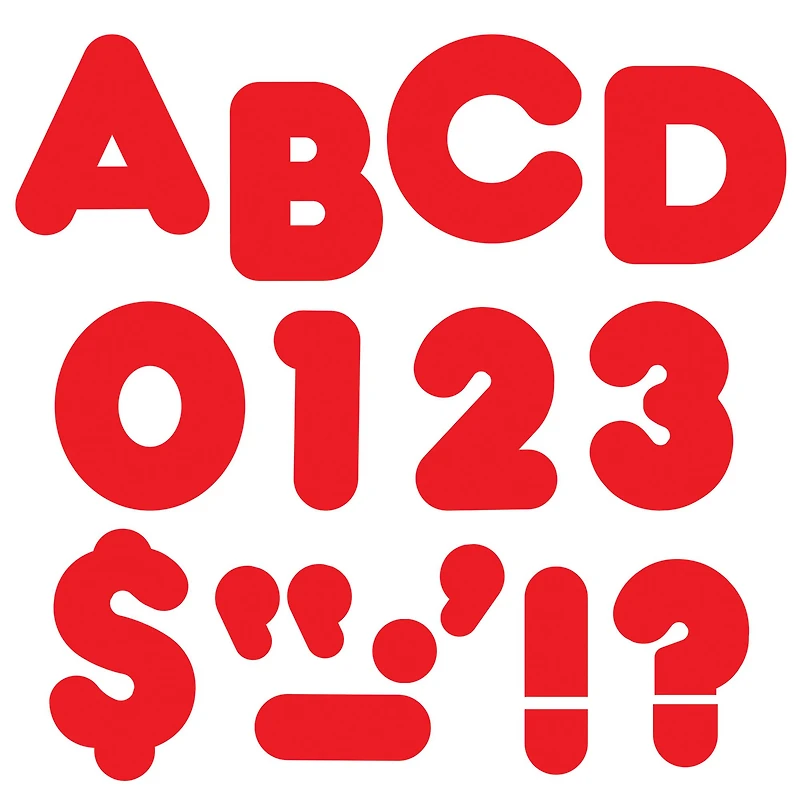 4" Casual Uppercase Ready Letters