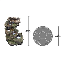 Design Toscano Mesquite Falls Illuminated Garden Fountain