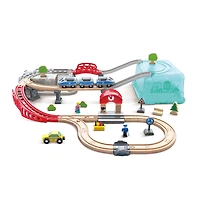 Hape Wooden City Train Bucket Set