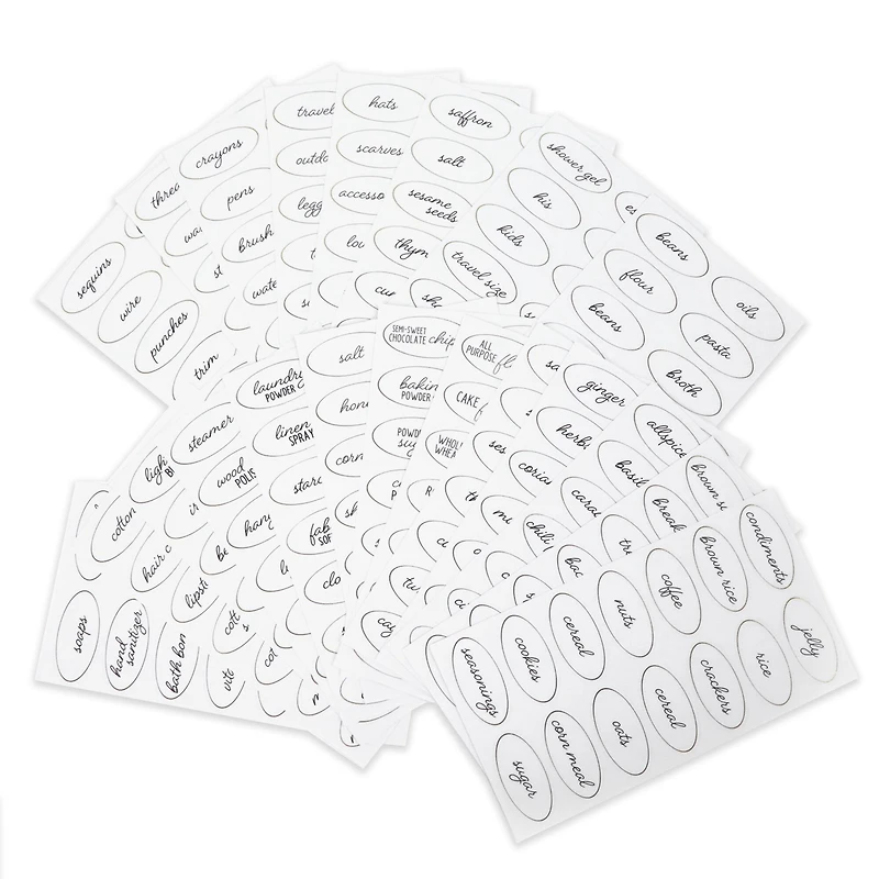 Clear Oval Household Label Stickers by Recollections™