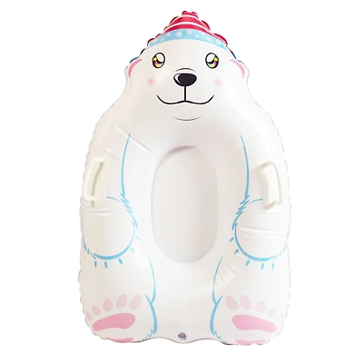SnowCandy 37" Polar Bear Inflatable Snow Sled