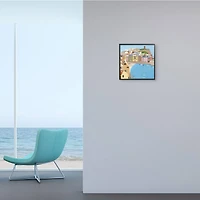 Stupell Industries Italian Seaside Architecture Coastal City Port,12" x 12"