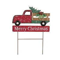 Glitzhome® 24" Christmas Truck Yard Stack
