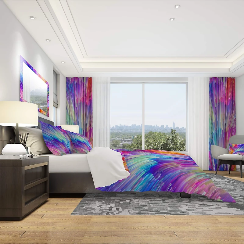 Designart 'Synergies of Painter Palette' Modern & Contemporary Bedding Set