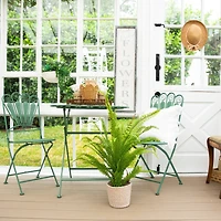 3ft. UV Resistant Artificial Boston Fern Potted Plant with Real Touch Leaves (Indoor/Outdoor)