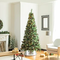 Glitzhome® Silver 26" Truck Metal Tree Collar