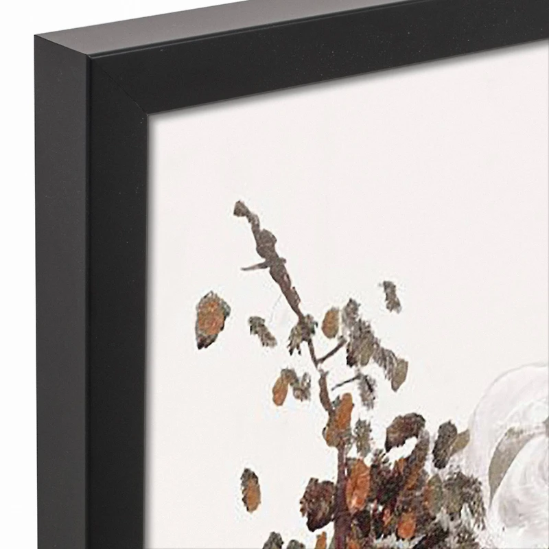 Spice Basket Florals 20" x 30" Black Framed Canvas