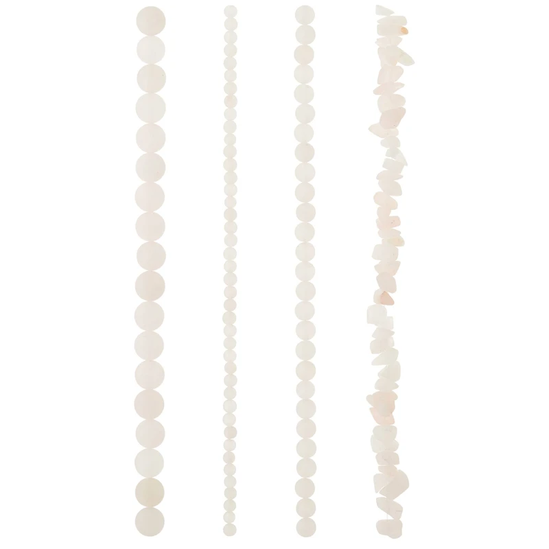 6 Pack: Matte Rose Quartz Stone Beads by Bead Landing™