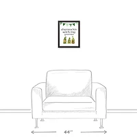 Shamrockin Gnomies 12.73" x 15.73" Black Framed Canvas
