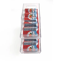 Mind Reader Clear Acrylic Stackable Pop Soda Can Dispenser Bin