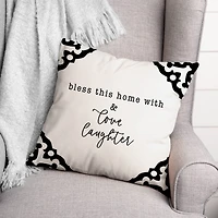 Bless this Home with Love & Laughter Indoor/Outdoor Pillow