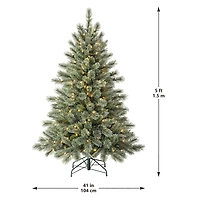 5ft. Pre-Lit Bowen Pine Artificial Christmas Tree, Warm White LED Lights by Ashland®