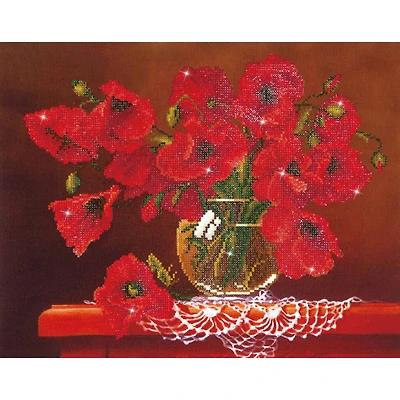 Diamond Dotz® Red Poppies Diamond Painting Kit
