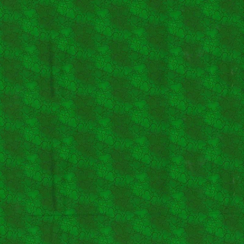 Fabric Traditions Green Shamrock Cotton Fabric