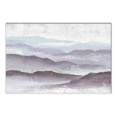 Painted Mountainscape 36" x 24" Canvas Wall Art