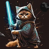 Ideyka Warrior Cat Painting by Numbers Kit