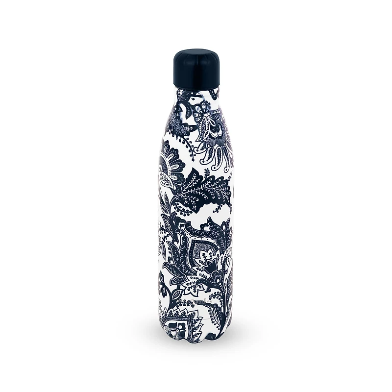 Vera Bradley® 17oz. Java Navy White Stainless Steel Water Bottle