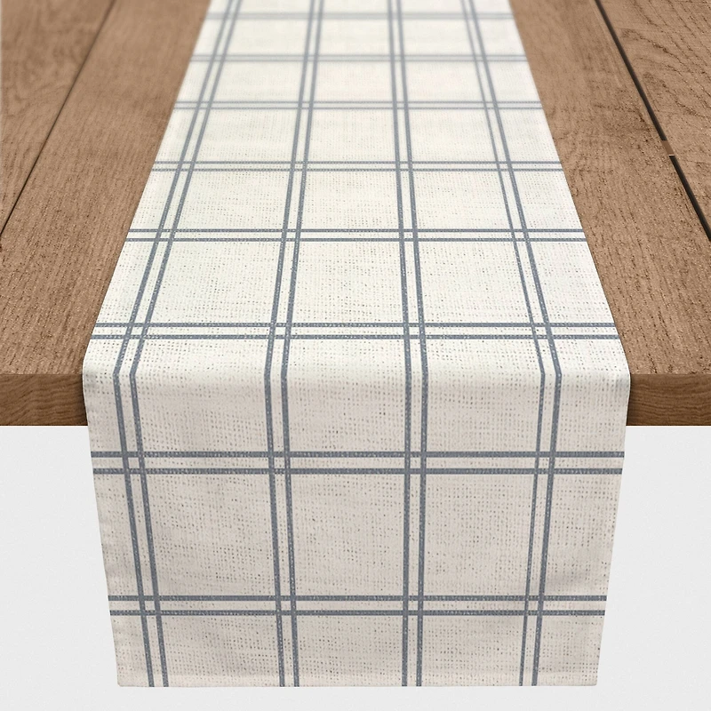 Slate Grids Indoor/Outdoor Table Runner
