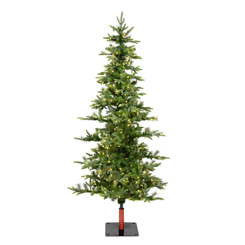 6ft. Pre-Lit Shawnee Fir Artificial Christmas Tree, Warm White LED Dura-Lit Lights