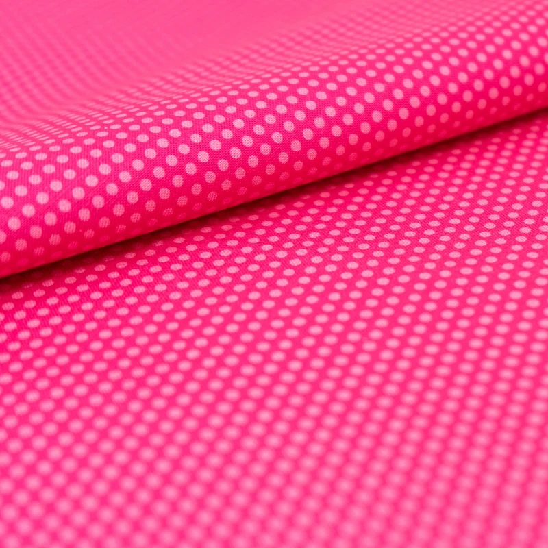 SINGER Raspberry Rockin Roses Tonal Dot Print Cotton Fabric