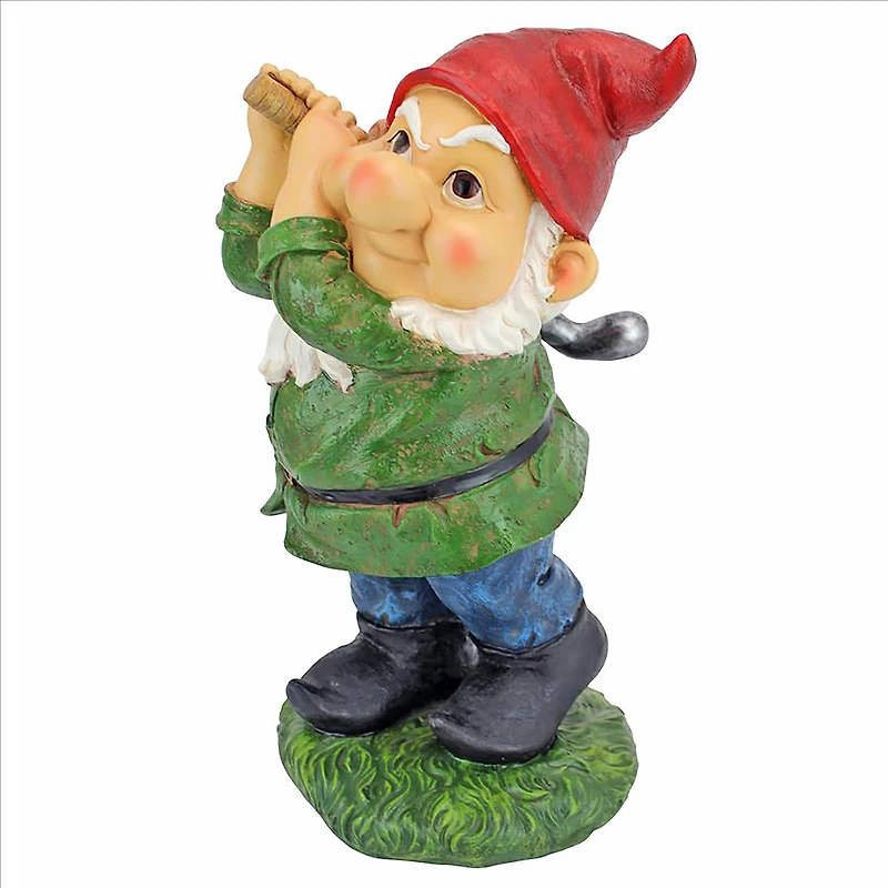 Design Toscano 12" Bogey Burt Garden Gnome Statue