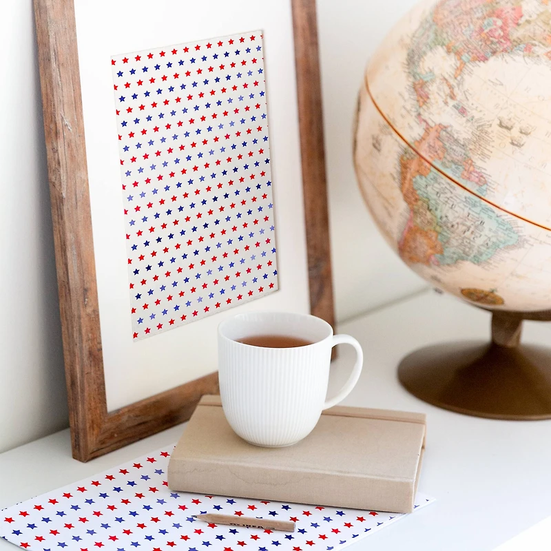 24 Pack: Red & Blue Star Cardstock Paper by Recollections™, 12" x 12"