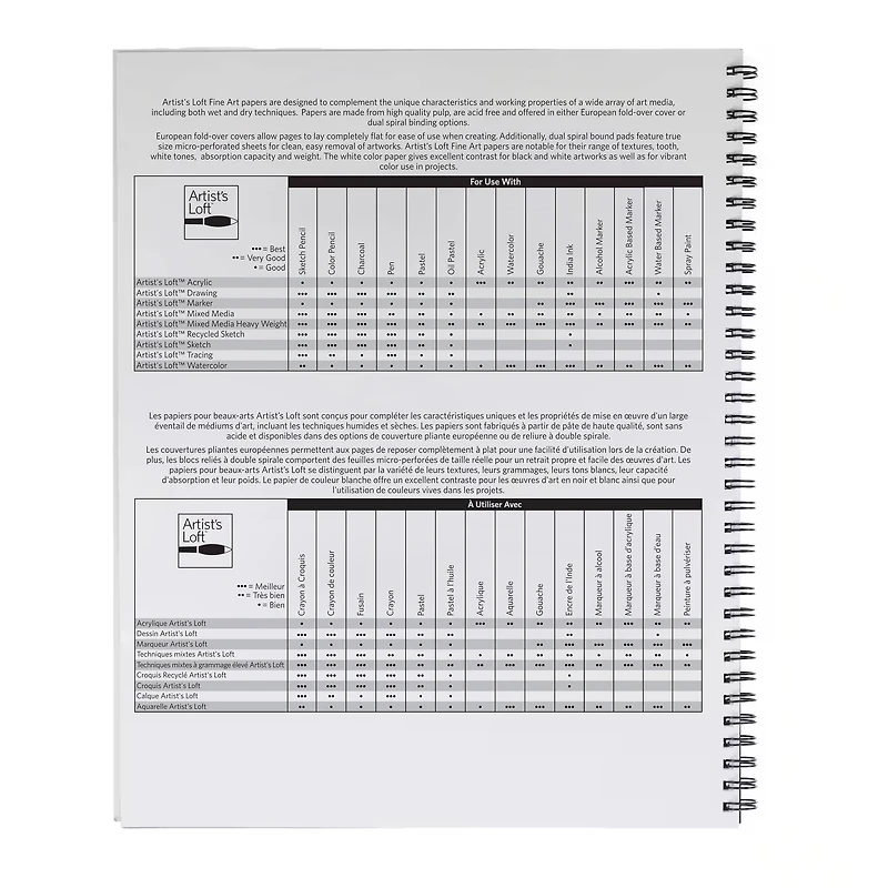 9" x 12" Black 92lb. Mixed Media Pad by Artist's Loft®