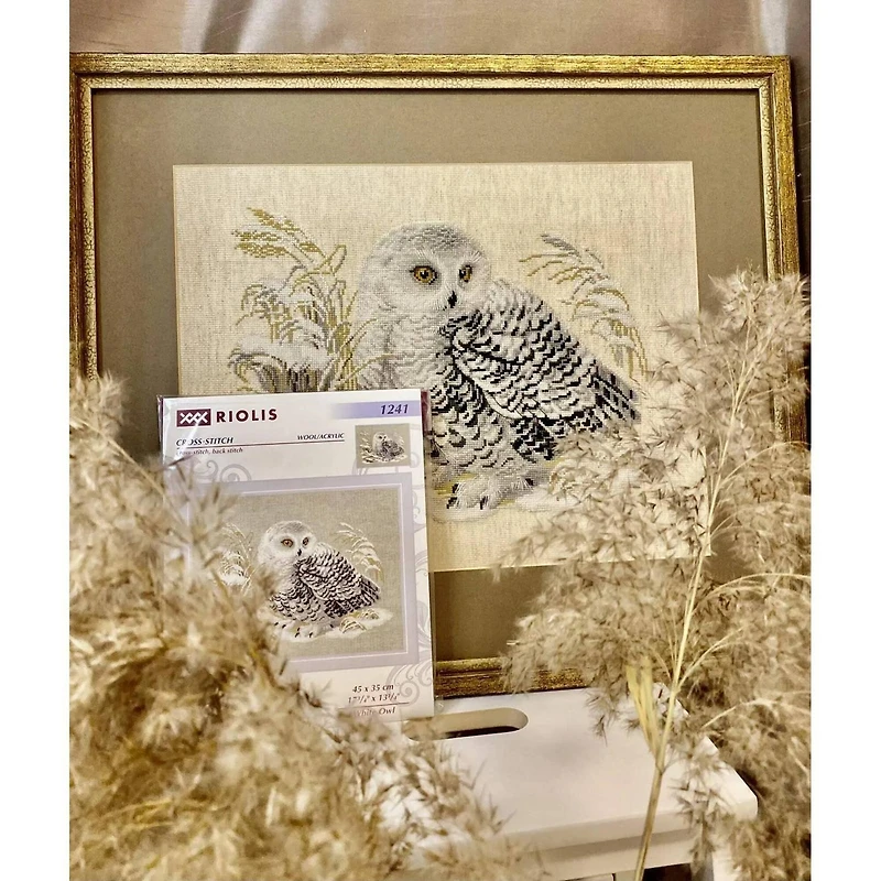 RIOLIS White Owl Counted Cross-Stitch Kit