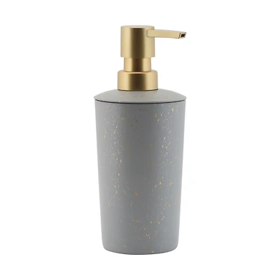 Elle Décor Gray Modern Metal Soap Pump