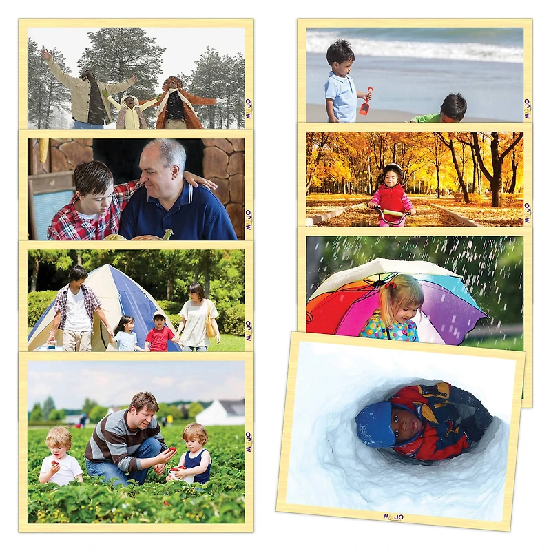 MOJO Change of Seasons Wooden 8-Puzzle Set