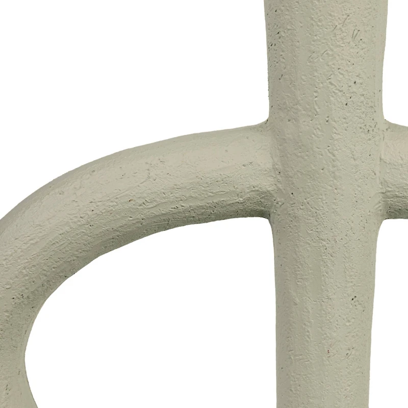 Hello Honey® 10" Ivory Modern Sculptural Taper Candle Holder