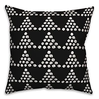 18" Dotted Triangles Indoor/Outdoor Pillow