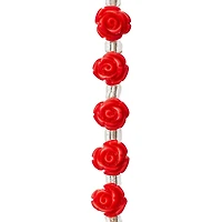 Red Quartzite Rose Beads, 8mm by Bead Landing™