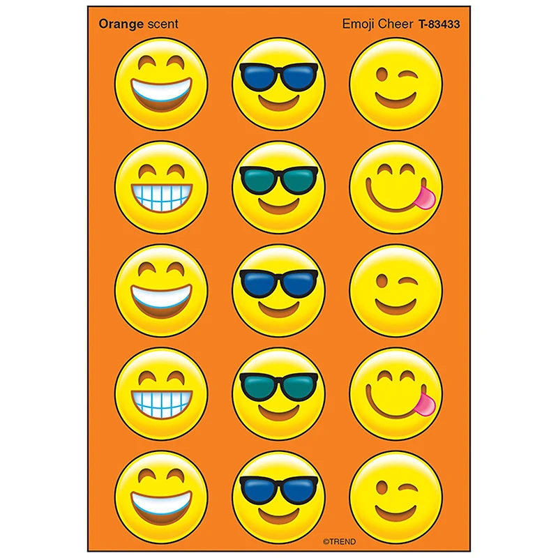 Trend Enterprises® Emoji Stinky Stickers®, 6 Packs of 60
