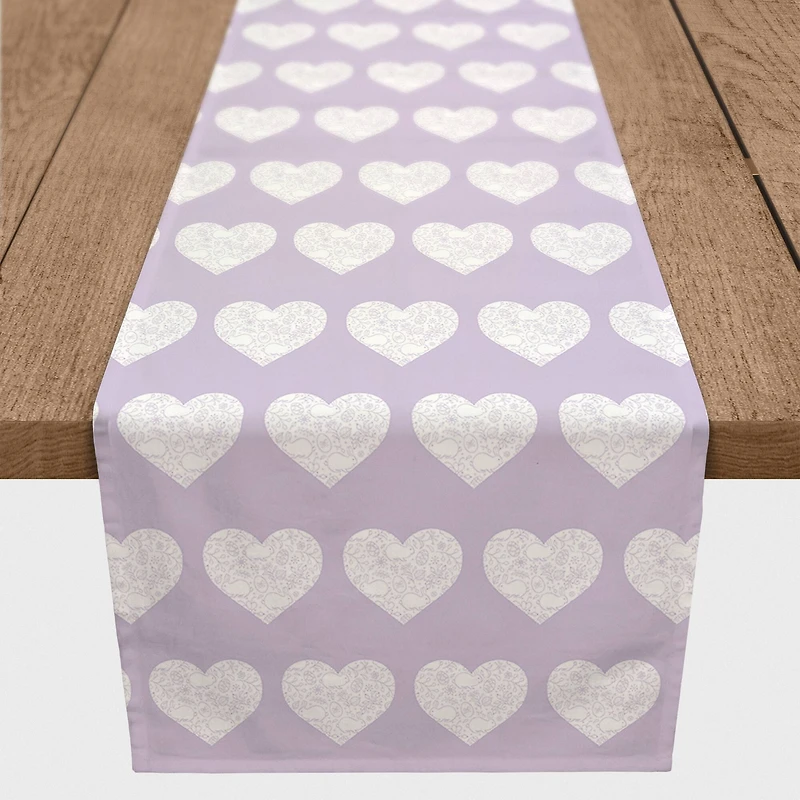 Home Heart Easter Runner 2 16" x 90" Cotton Twill Runner