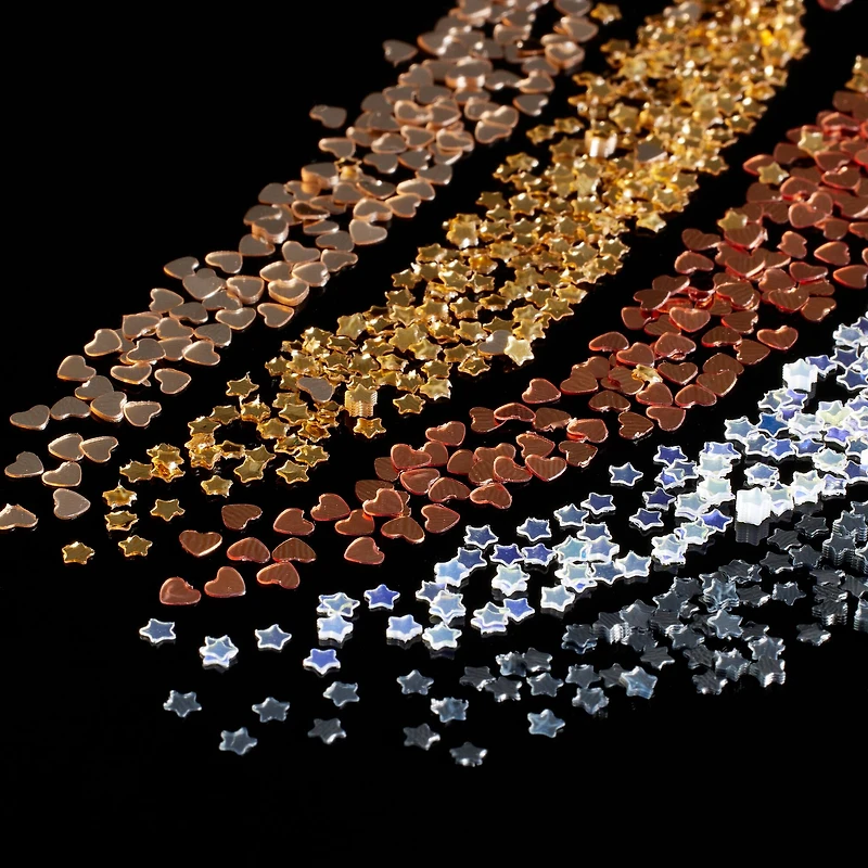 12 Pack: Signature™ Metallic Shapes Glitter Caddy by Recollections™