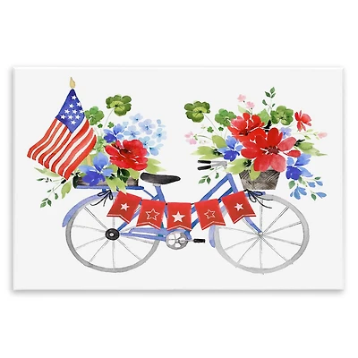 Stupell Industries Floral Americana Bicycle Wall Plaque Art