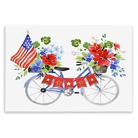 Stupell Industries Floral Americana Bicycle Wall Plaque Art