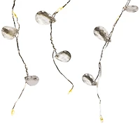 LED Lighted Willow Branch Christmas Spray - 40" - Silver - Warm White